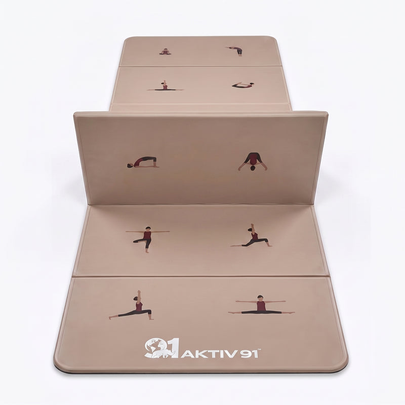 AKTIV91 Premium 6-Fold Foldable POE Yoga and Pilates Mat
