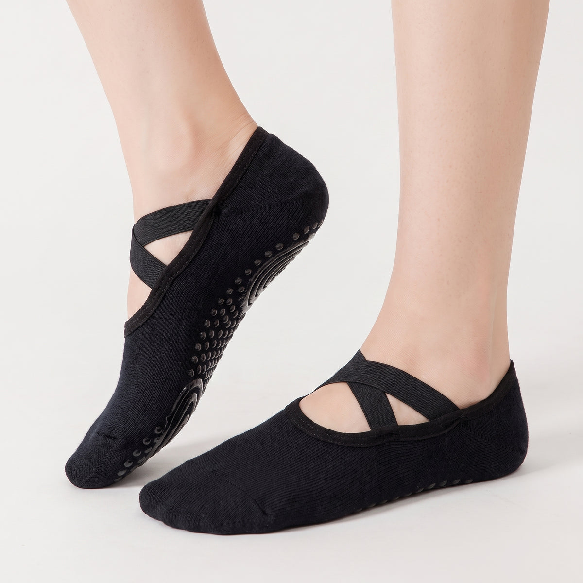 AKTIV91 GRIP-SOCK | Cross-Strap Non-Slip Pilates & Yoga Socks