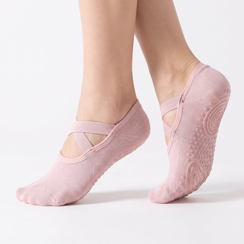 AKTIV91 GRIP-SOCK | Cross-Strap Non-Slip Pilates & Yoga Socks