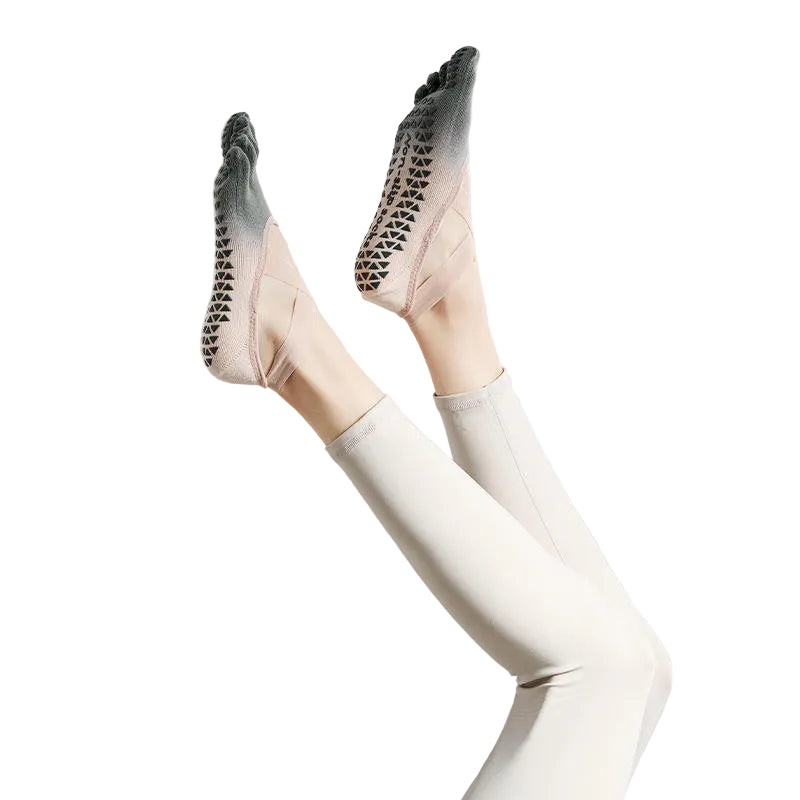 AKTIV91 FINGER-SOCK | Cross-Strap Five Finger Non-Slip Pilates & Yoga Socks