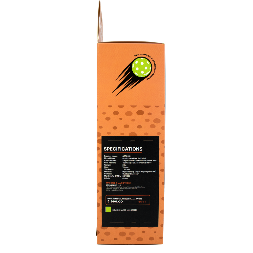 SPORT91 AERO 40 | Outdoor Pickleballs (3-Pack)