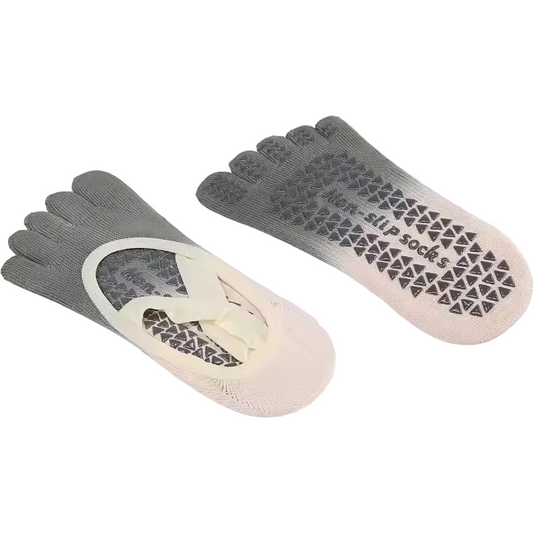AKTIV91 FINGER-SOCK | Cross-Strap Five Finger Non-Slip Pilates & Yoga Socks