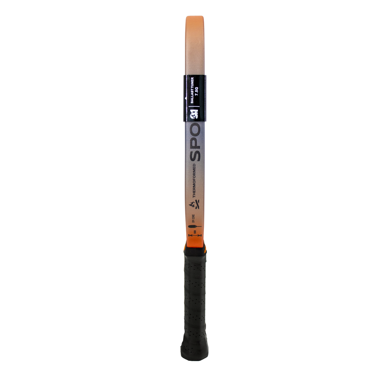 SPORT91 APEX STRIKE paddle side profile with removable BALLAST TUNER