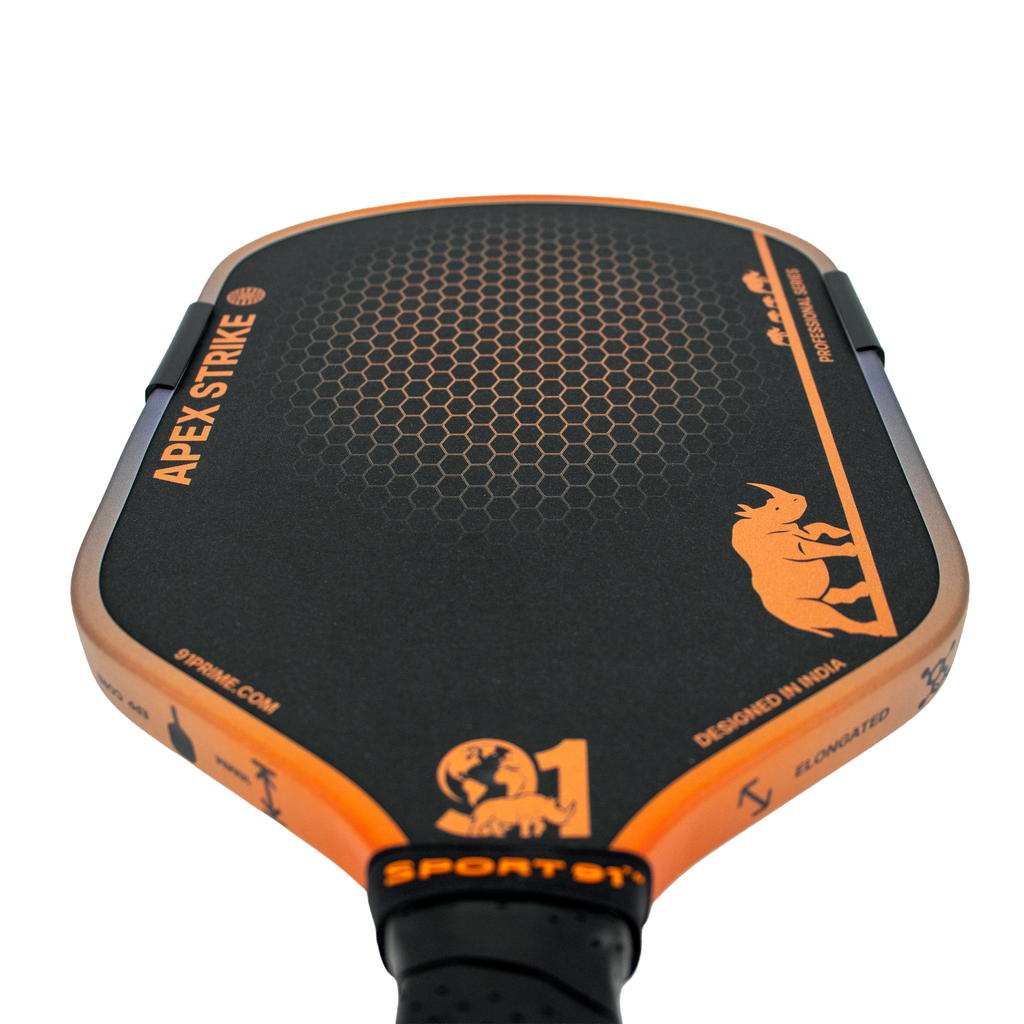 SPORT91 APEX STRIKE T700 carbon-fibre paddle face detail